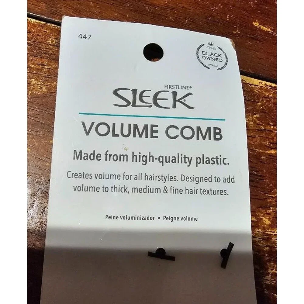 1 Firstline SLEEK Create More Height VOLUME COMB All Hairstyles BLACK